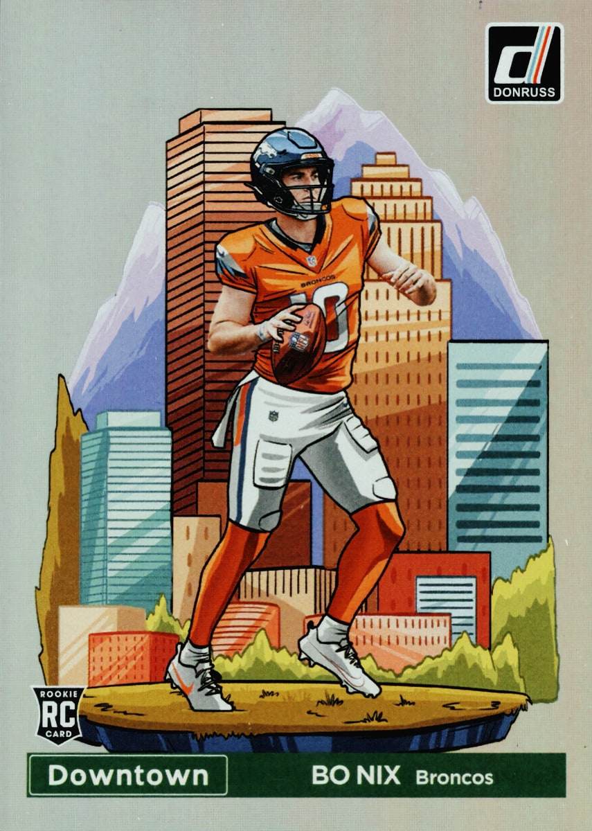 2024 Panini Donruss Football Bo Nix #19 PSA 9