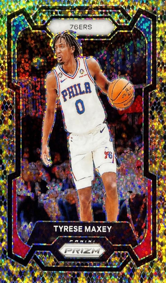 2023 Panini Prizm Basketball King Snake Tyrese Maxey #15 PSA 10