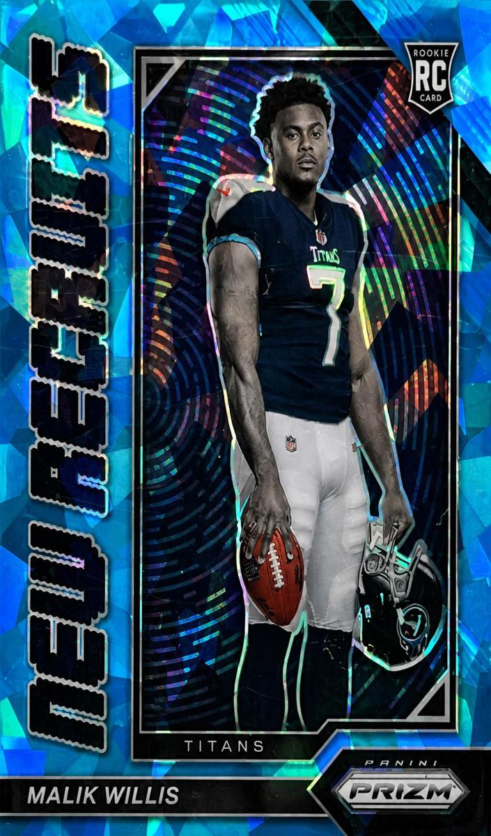 2022 Panini Prizm Football Blue Ice Malik Willis #NR-3 PSA 10