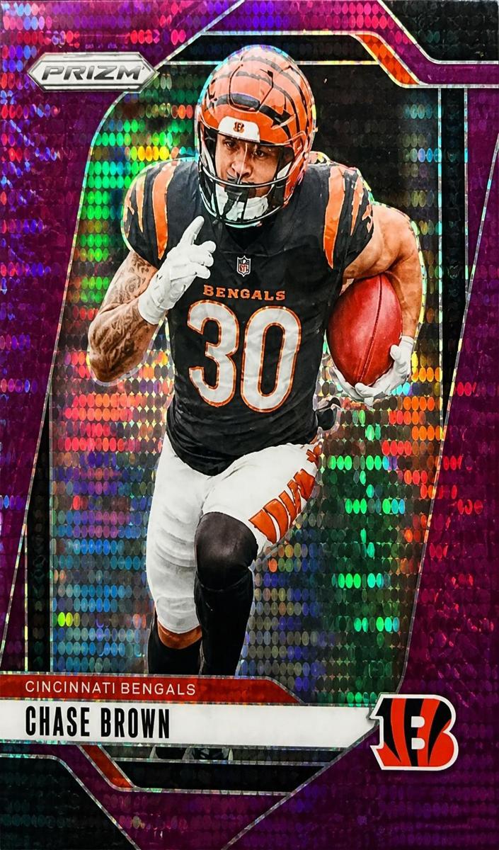 2024 Panini Prizm Football Purple Pulsar Chase Brown #60