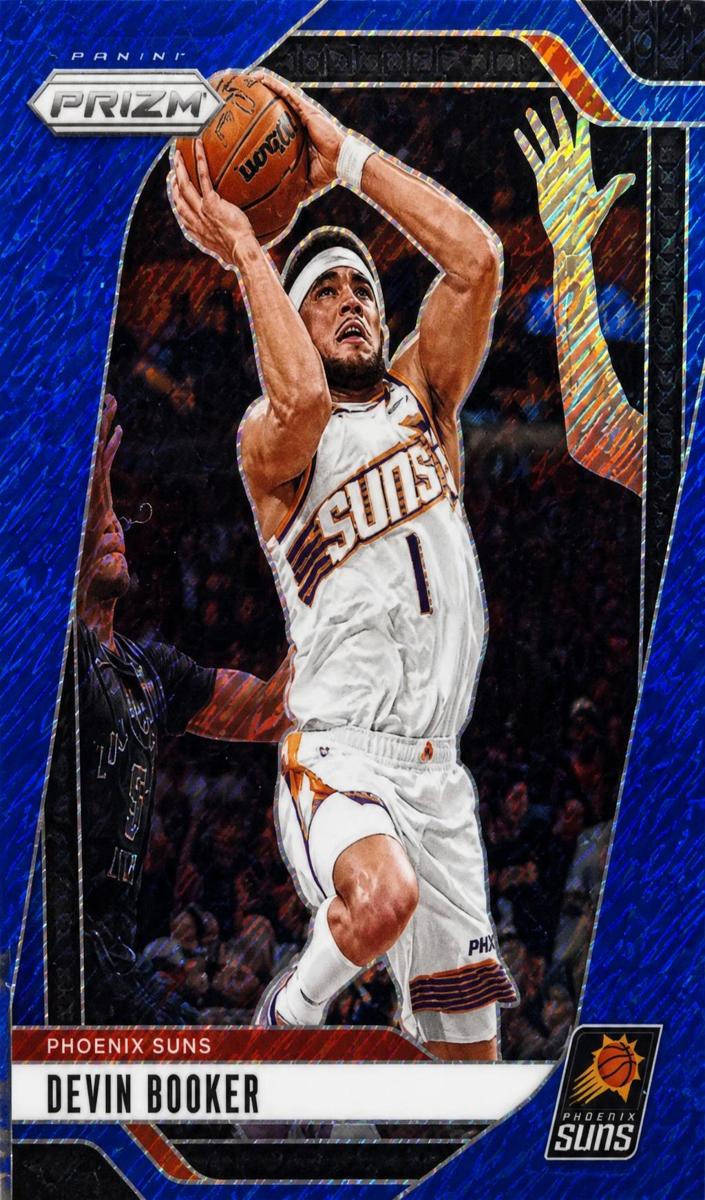 2024 Panini Prizm Basketball Blue Shimmer FOTL Devin Booker #8 PSA 9