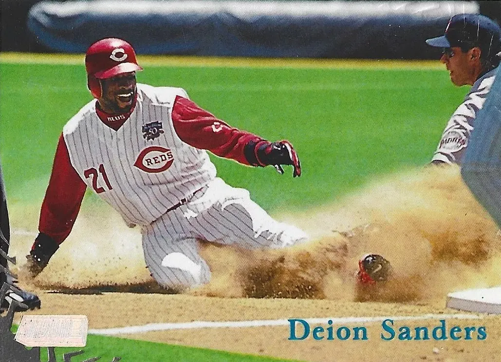 1998 Topps Stadium Club Baseball Deion Sanders #225