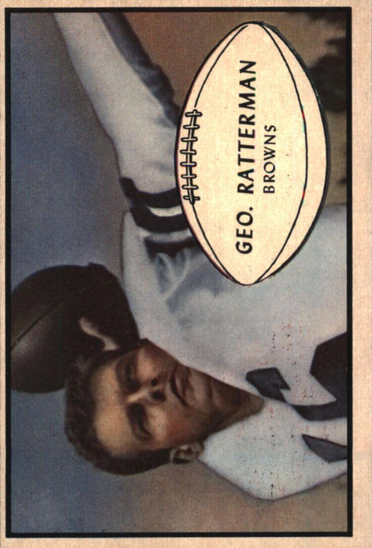 1953 Bowman Football George Ratterman #85