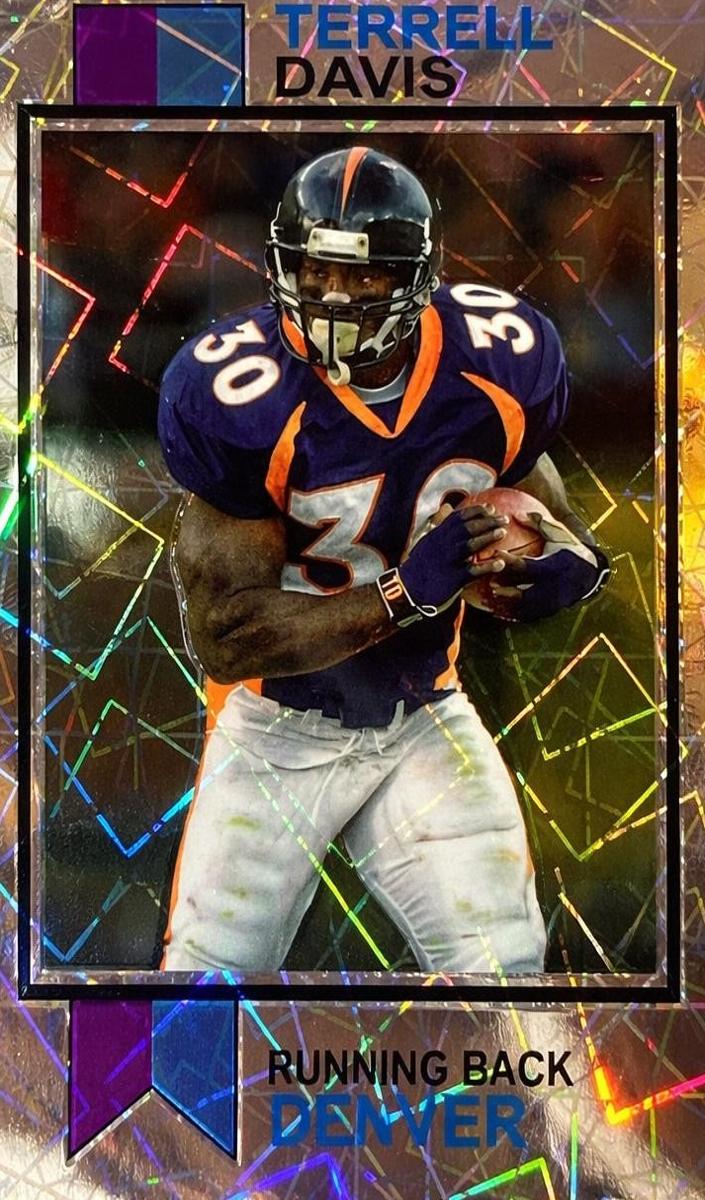 2023 Topps Composite Football Lazer Refractor Terrell Davis #1973-9