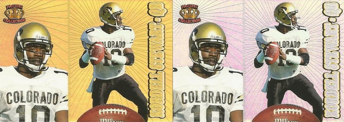 1995 Pacific Prisms Football Gold Kordell Stewart #104
