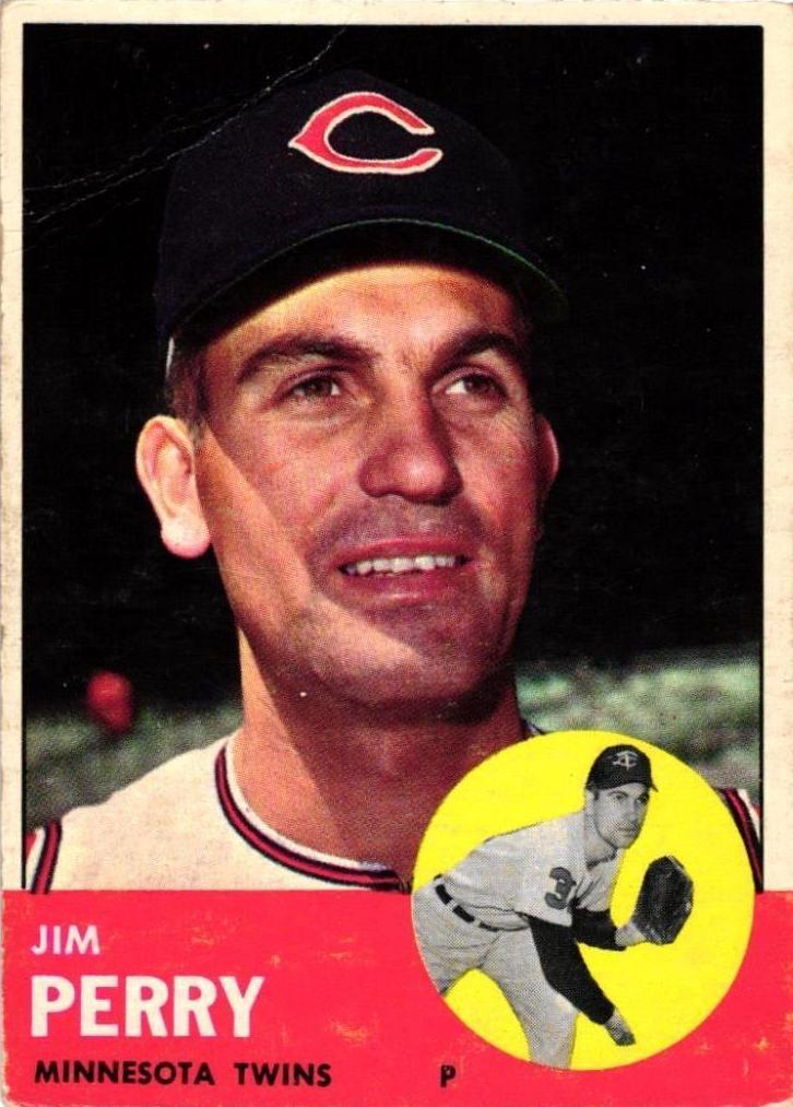 1963 Topps Baseball Jim Perry #535