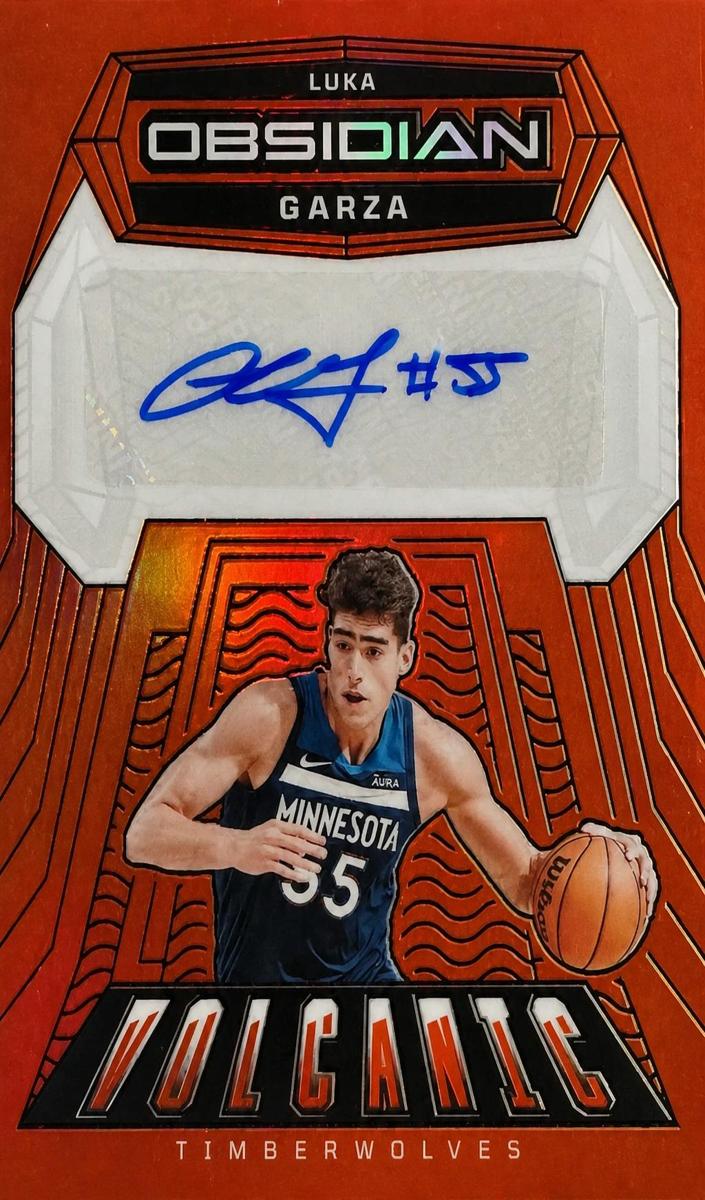 2023 Panini Obsidian Basketball Electric Etch Orange Flood Luka Garza #VS-GAR