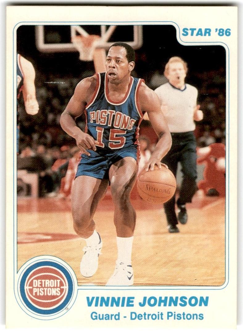 1985 Star Basketball Vinnie Johnson #13 BGS 8.5
