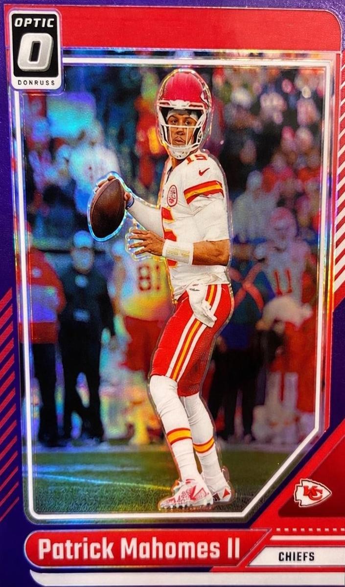 2024 Donruss Optic Football Purple Patrick Mahomes II #94 PSA 10