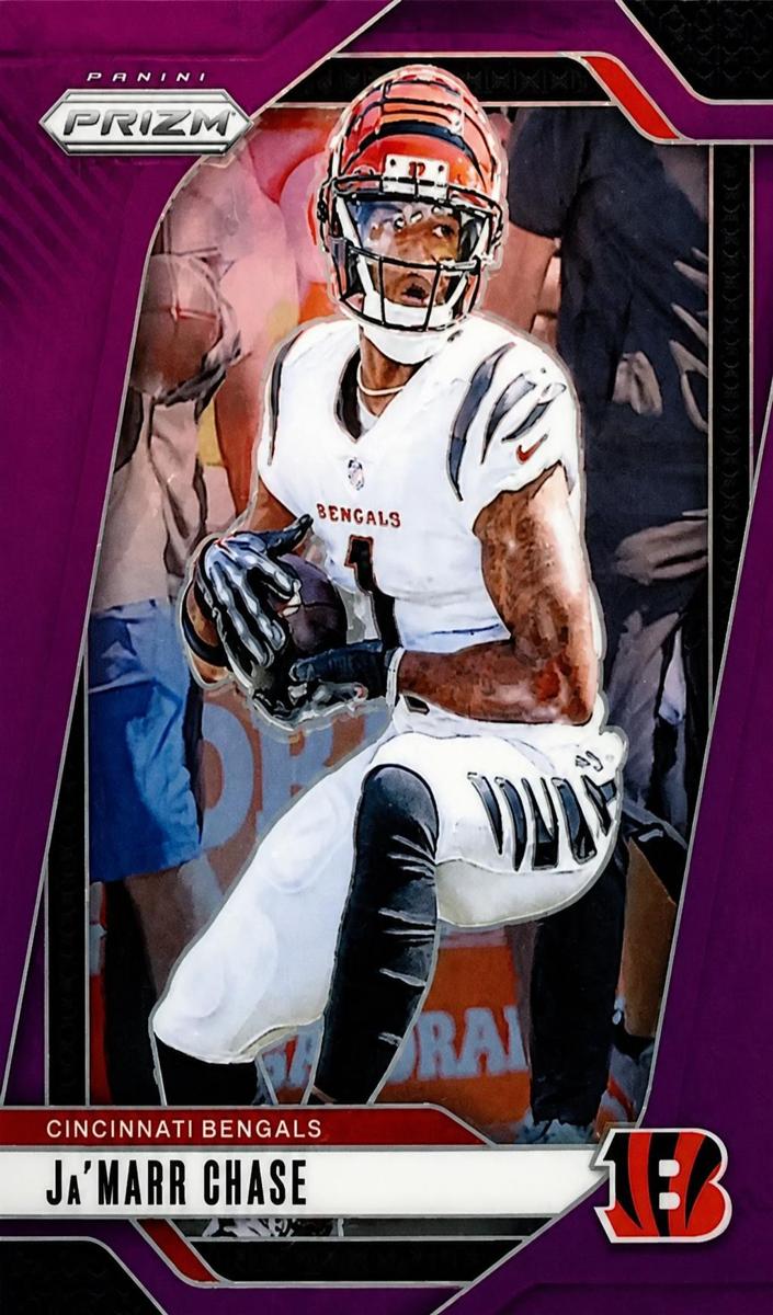 2024 Panini Prizm Football Purple Ja'Marr Chase #57