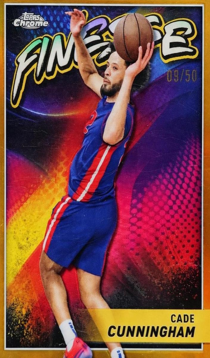 2023 Topps Chrome Basketball Gold Refractor Cade Cunningham #F-6