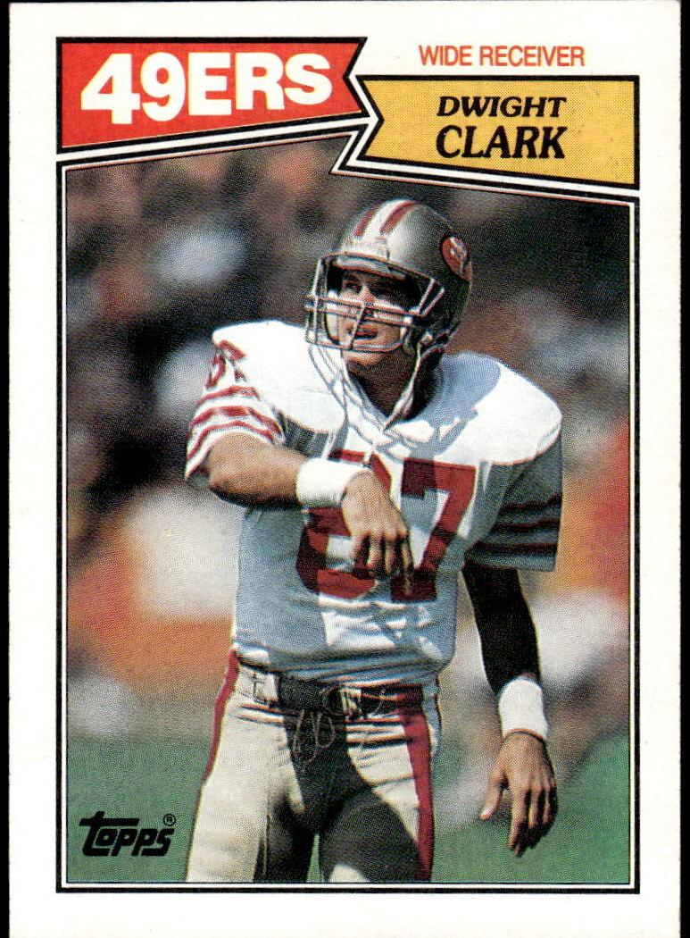 1987 Topps Football Dwight Clark #116 PSA 9