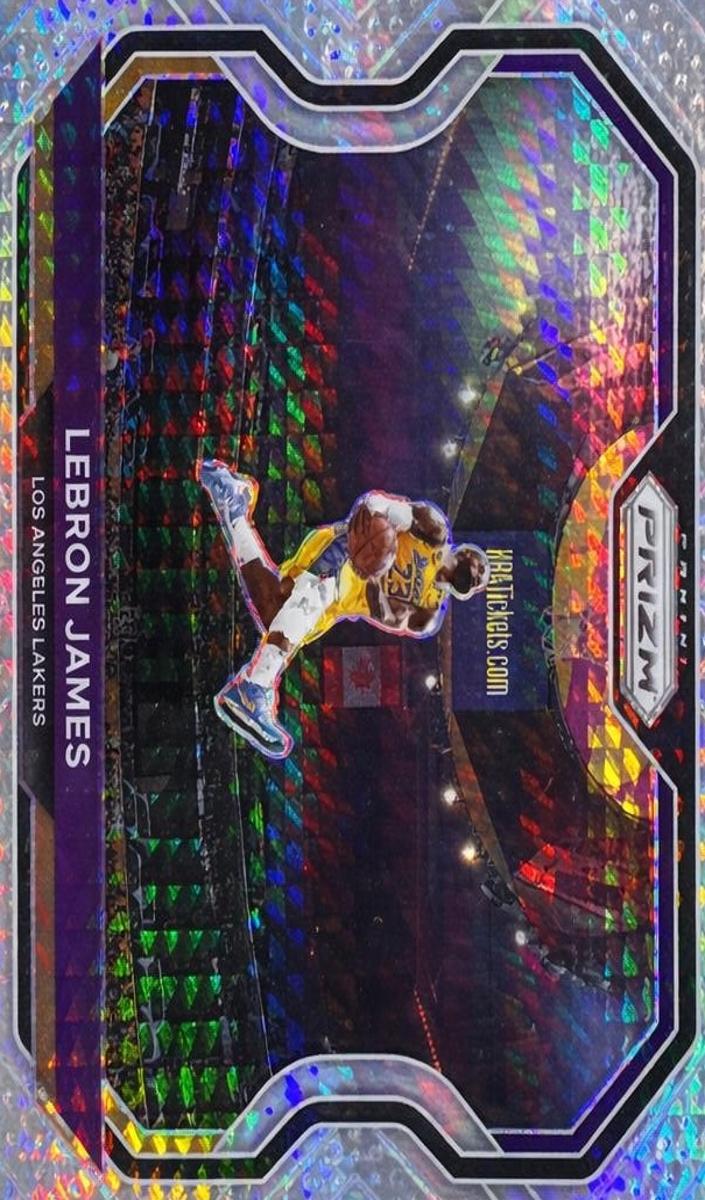 2020 Panini Prizm Basketball Hyper LeBron James #1 PSA 9