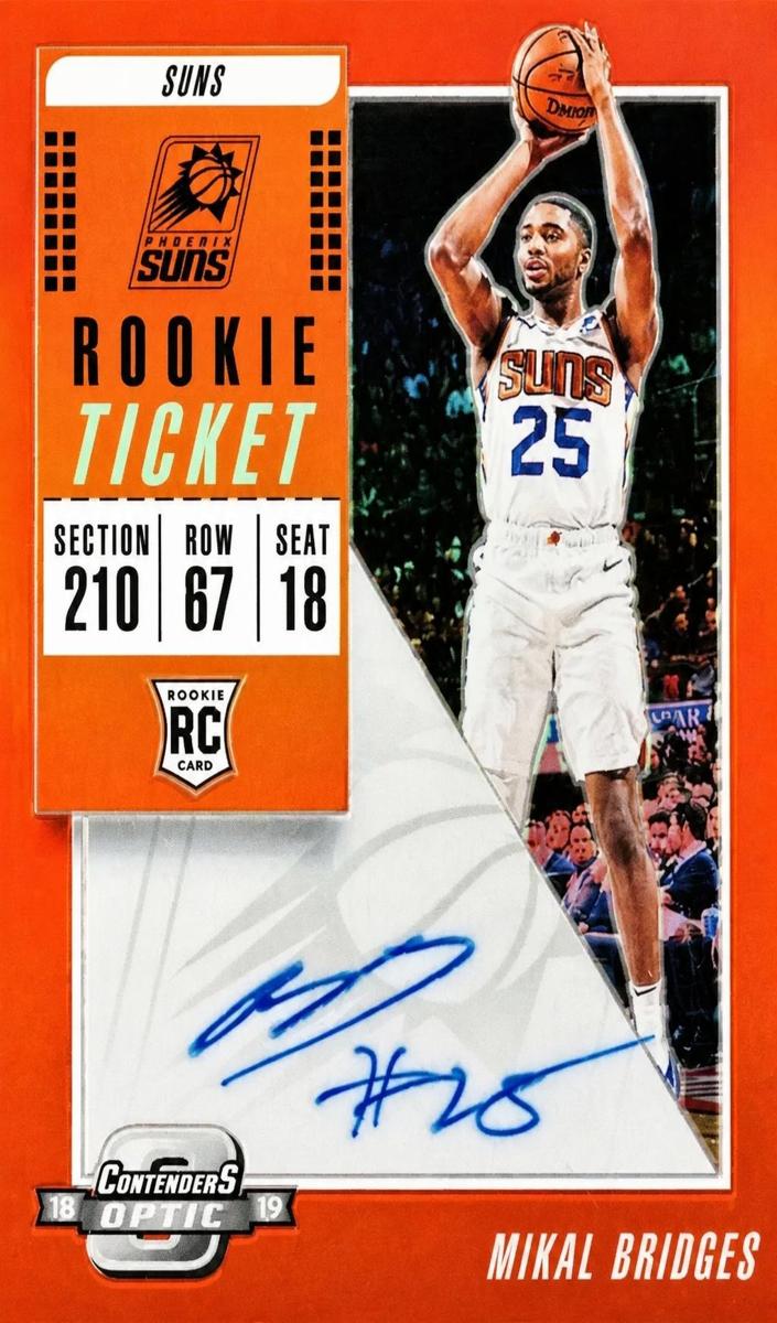2018 Panini Contenders Optic Basketball Red Mikal Bridges #130