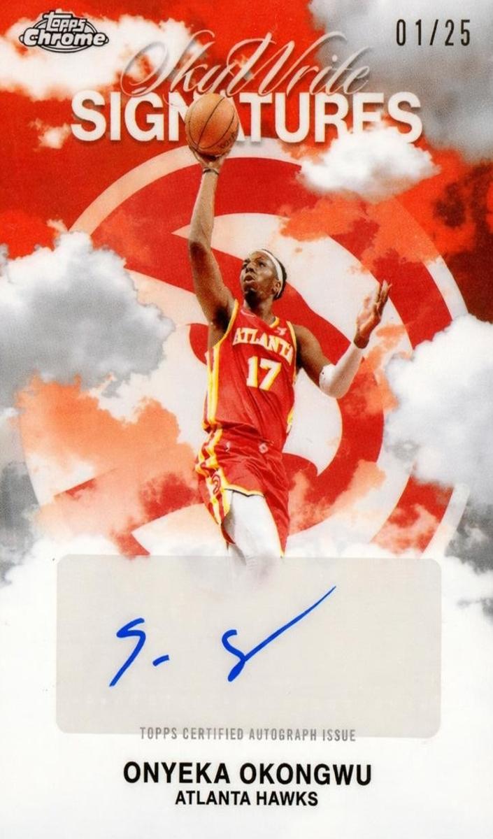 2025 Topps Chrome Basketball Orange Refractor Onyeka Okongwu #SWS-OO