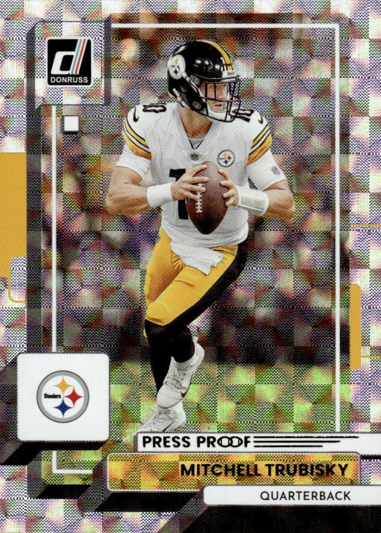 2022 Panini Donruss Football Press Proof Hyper Mitchell Trubisky #223