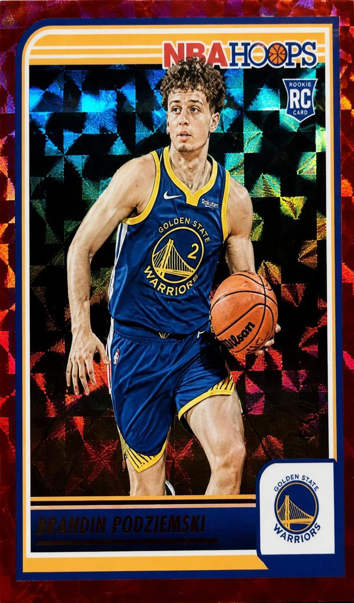 2023 Panini Hoops Basketball Hyper Red Brandin Podziemski #264