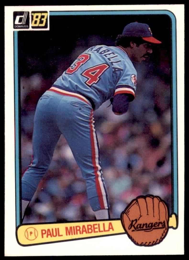 1983 Donruss Baseball Paul Mirabella #541 PSA 8.5