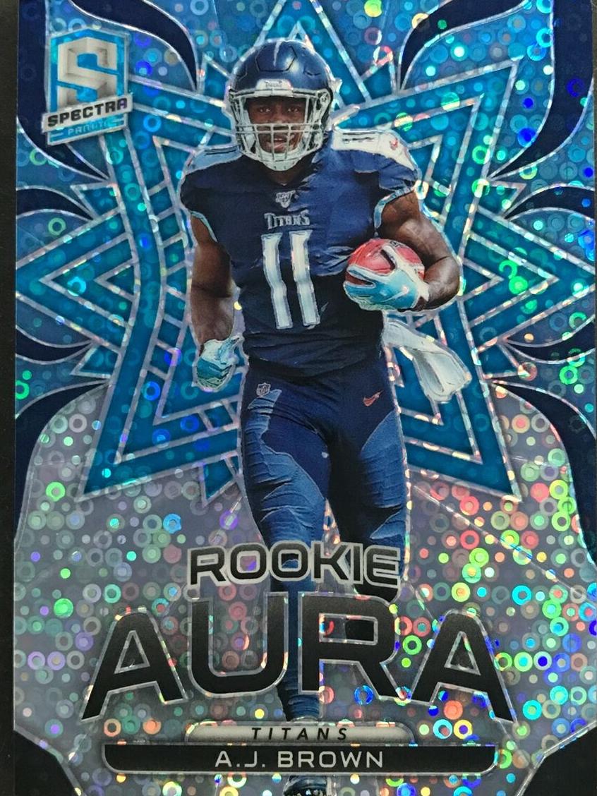 2019 Panini Spectra Football Neon Blue A.J. Brown #RA-14