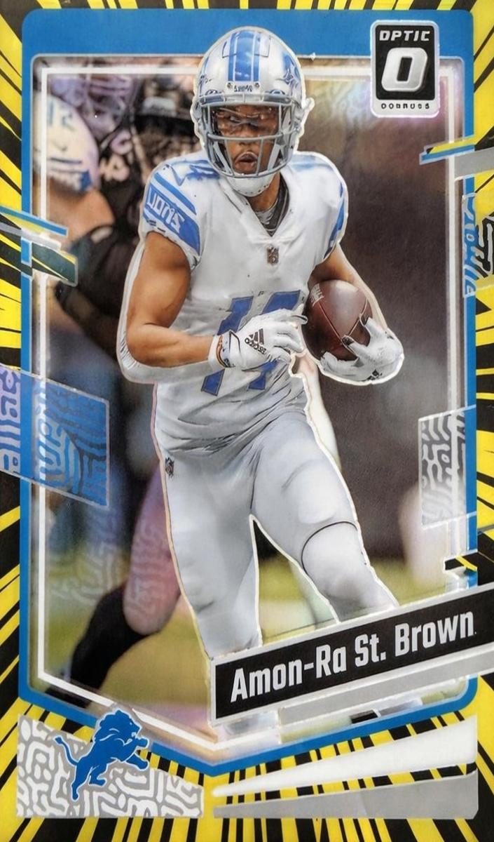 2023 Donruss Optic Football Electricity Amon-Ra St. Brown #59 PSA 10