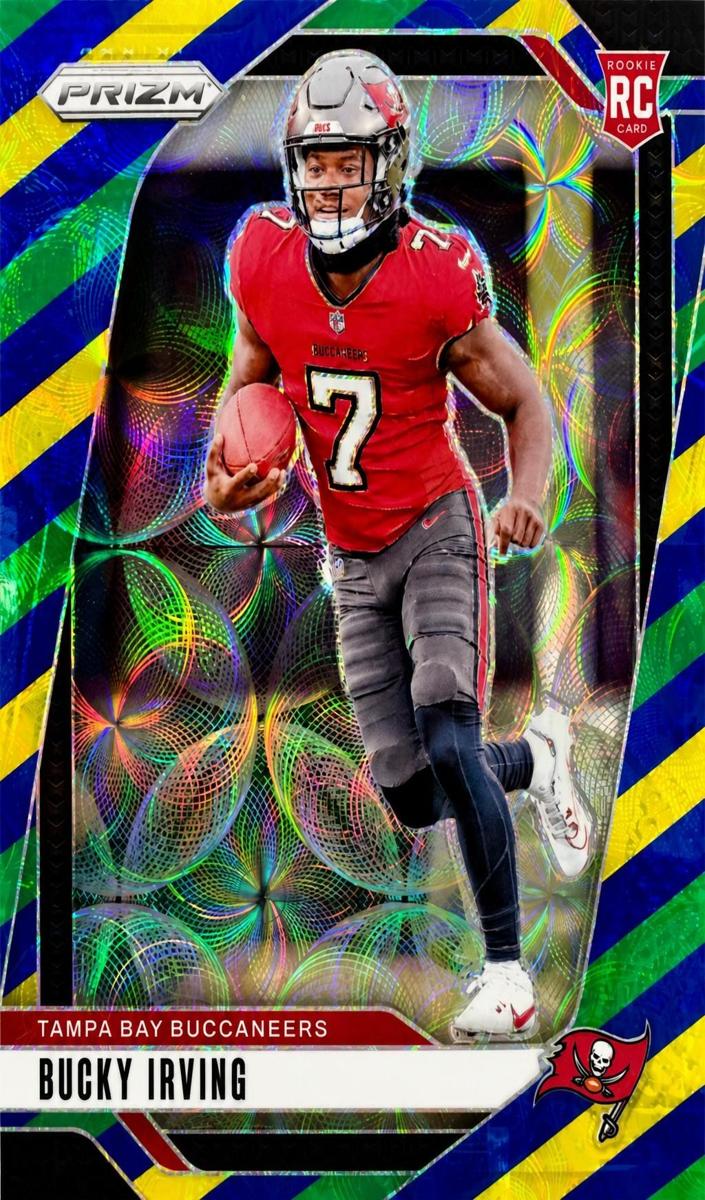 2024 Panini Prizm Football Choice Blue Yellow and Green Bucky Irving #316