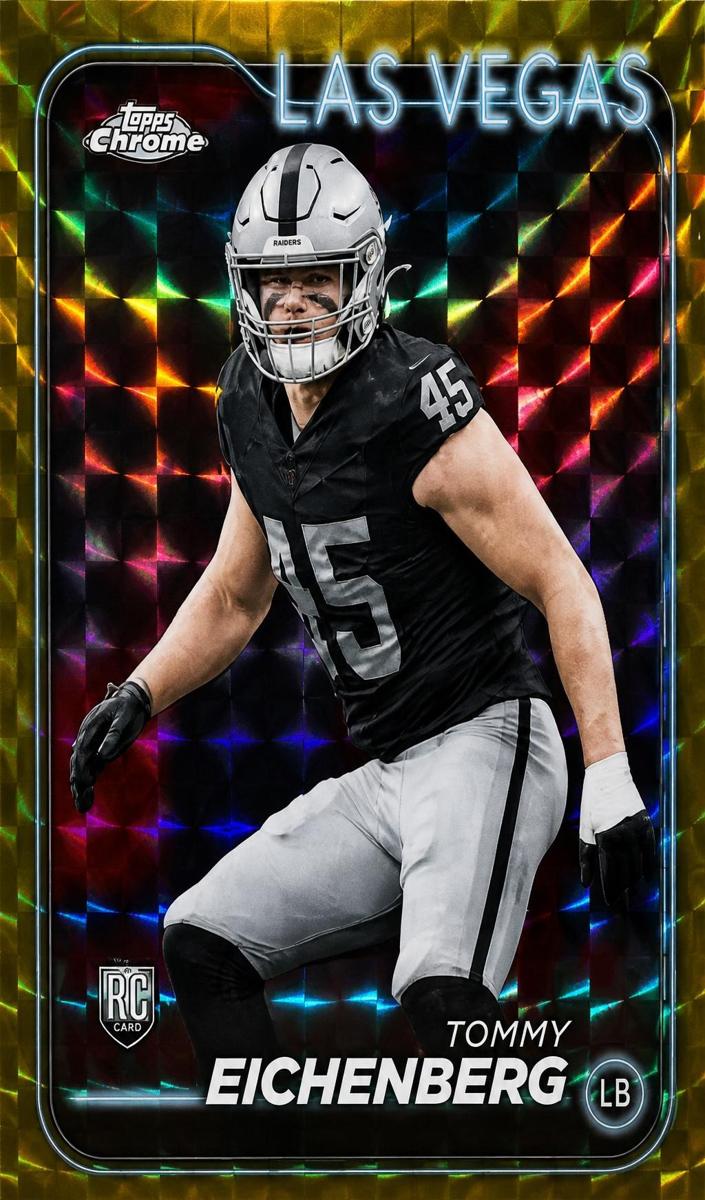 2024 Topps Chrome Football Gold Geometric Refractor Tommy Eichenberg #290