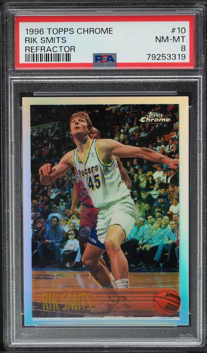 1996 Topps Chrome Basketball Refractor Rik Smits #10