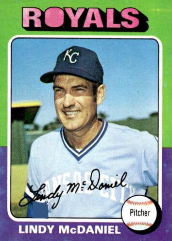 1975 Topps Baseball Lindy McDaniel #652