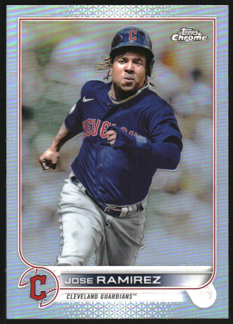2022 Topps Chrome Baseball Refractor Jose Ramirez #151 PSA 9