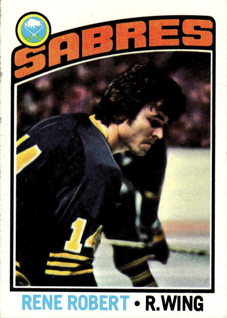 1976 Topps Hockey Rene Robert #42 PSA 6