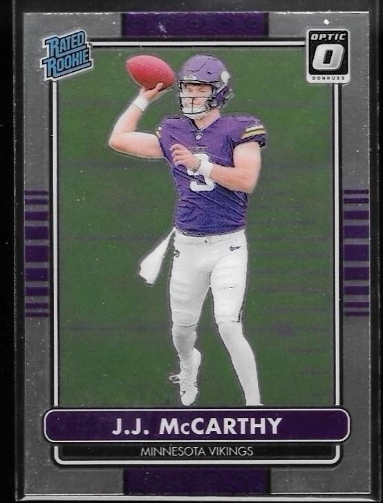 2024 Donruss Optic Football J.J. McCarthy #10 PSA 10
