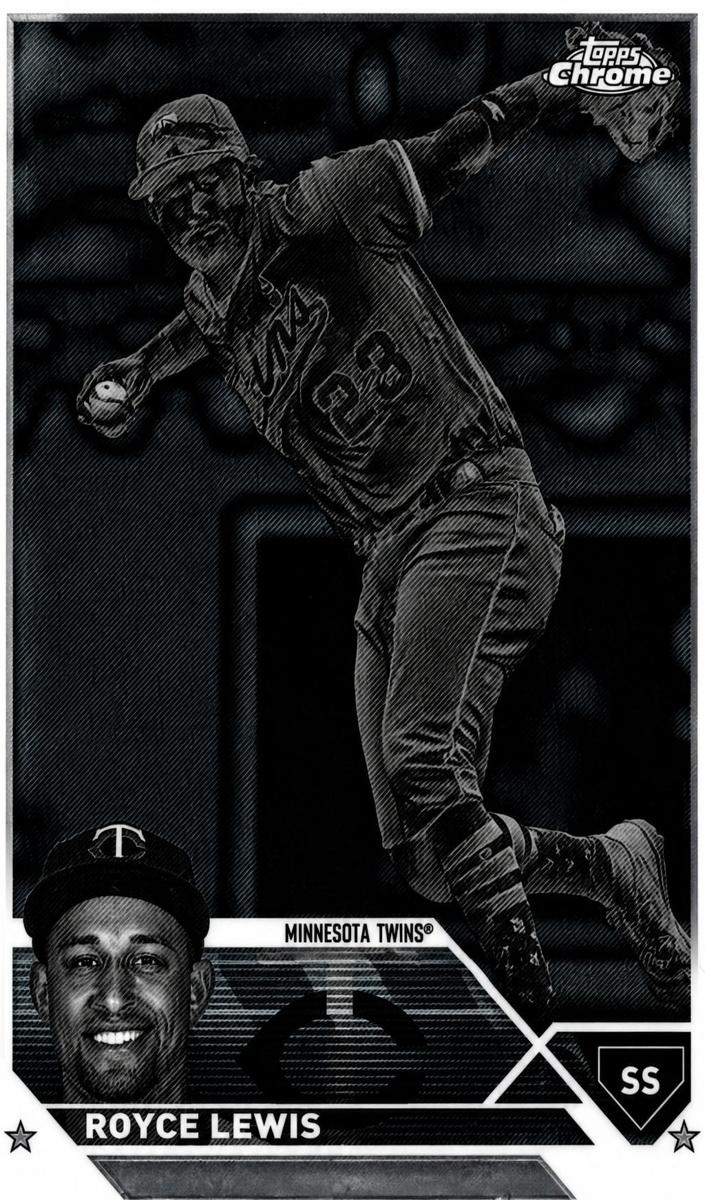 2023 Topps Chrome Baseball Negative Royce Lewis #51