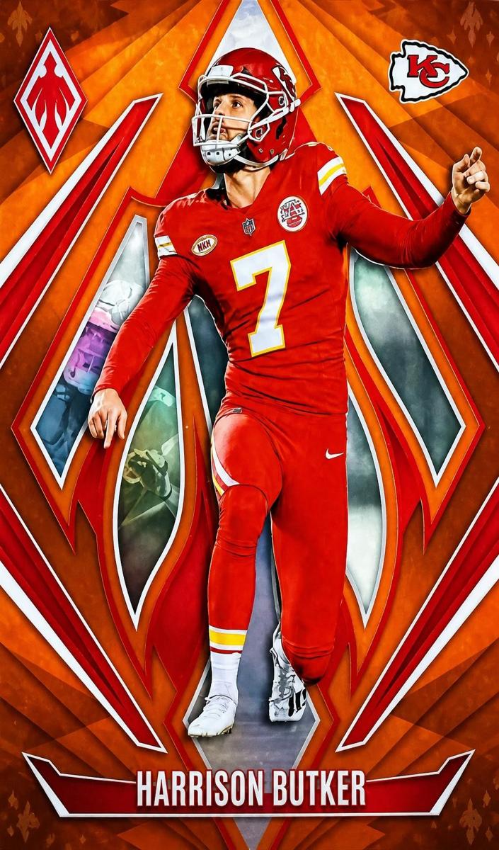 2024 Panini Phoenix Football Orange Hyper Harrison Butker #66