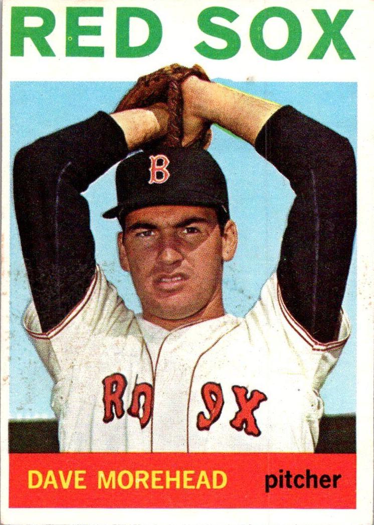 1964 Topps Baseball Dave Morehead #376 PSA 8
