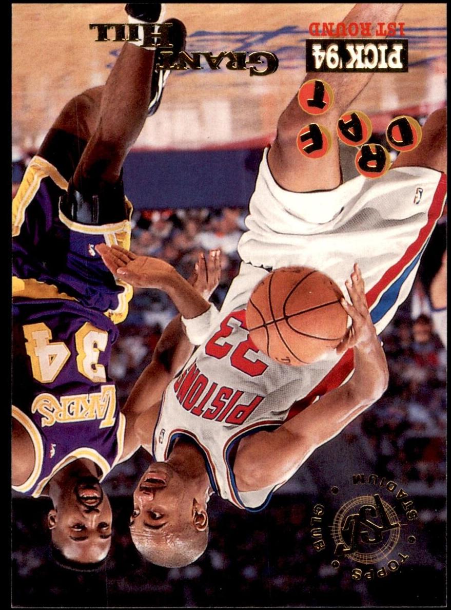 1994 Topps Stadium Club Basketball Grant Hill #195 PSA 10