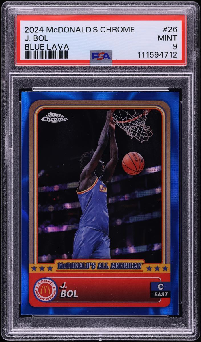 2024 Topps Chrome McDonald's All American Basketball Blue Lava Refractor J. Bol #26