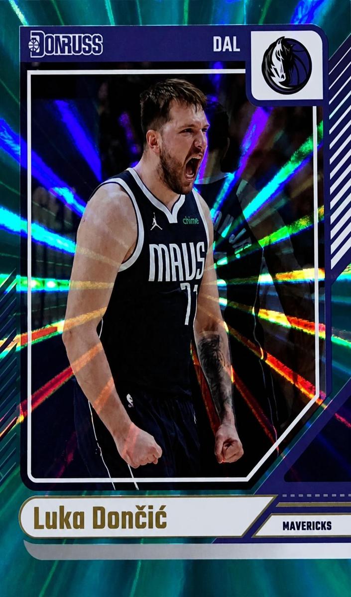 2024 Panini Donruss Basketball Holo Teal Laser Luka Doncic #82