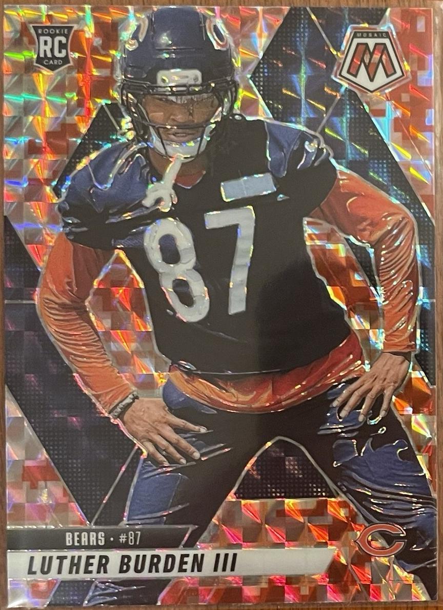 2025 Panini Mosaic Football Camo Red Luther Burden III #383