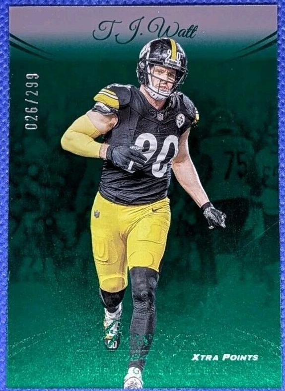 2024 Panini Prestige Football Green Xtra Points T.J. Watt #253