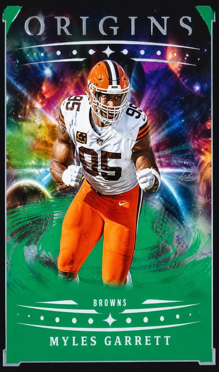 2025 Panini Origins Football Green Myles Garrett #29