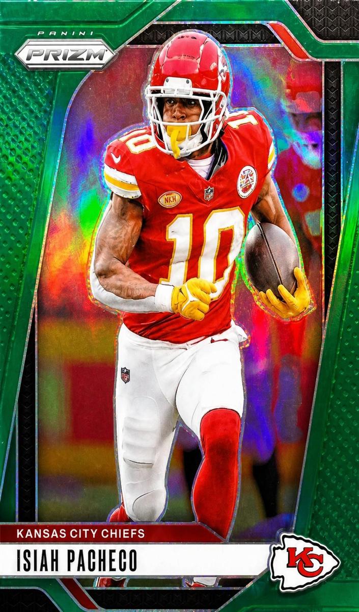 2024 Panini Prizm Football Green Isiah Pacheco #139