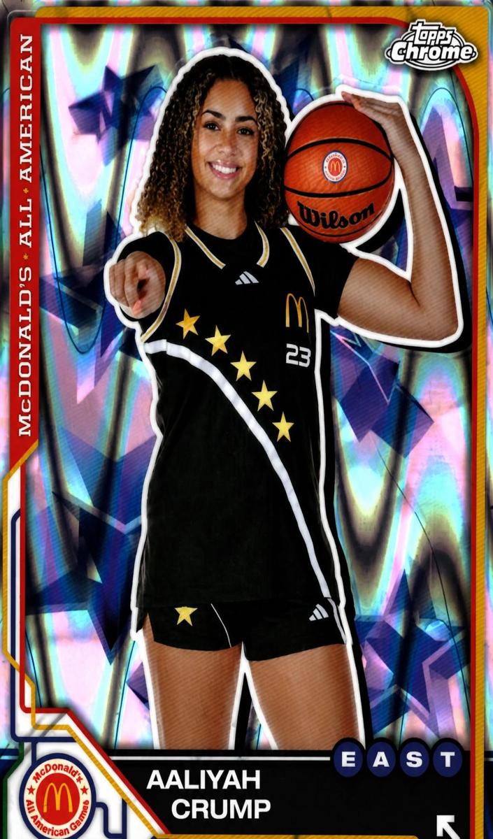 2025 Topps Chrome McDonald's All American Basketball RayWave Refractor Aaliyah Crump #16