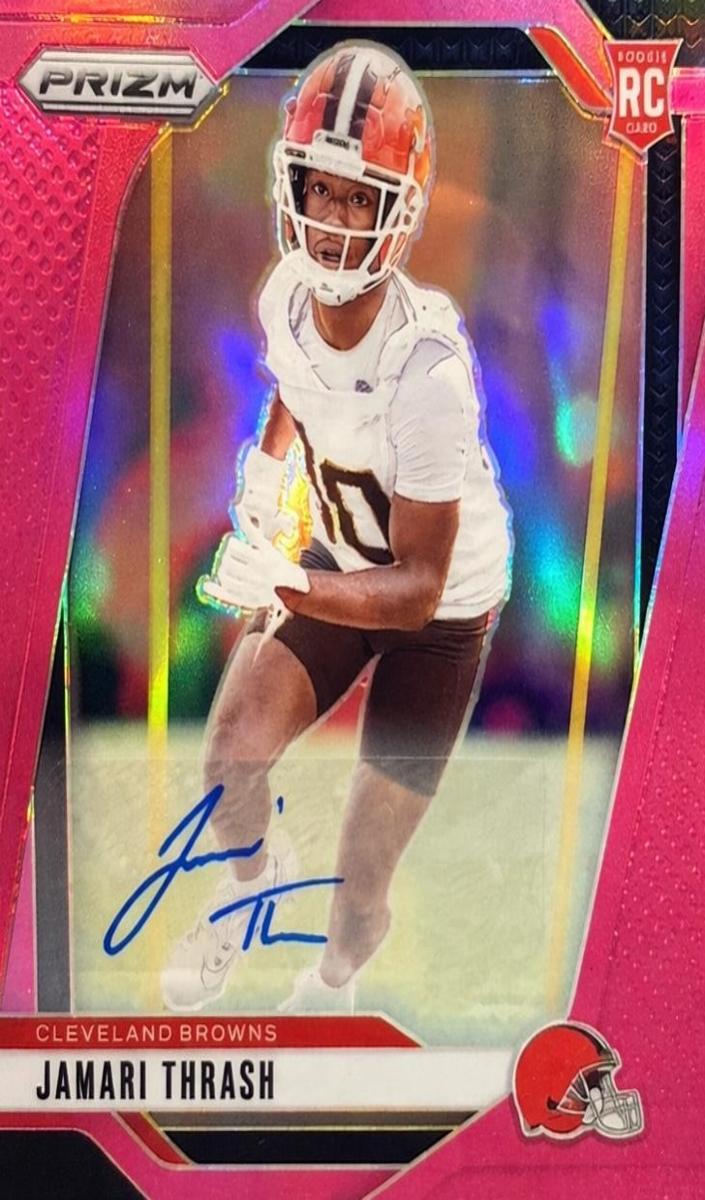 2024 Panini Prizm Football Pink Jamari Thrash #340