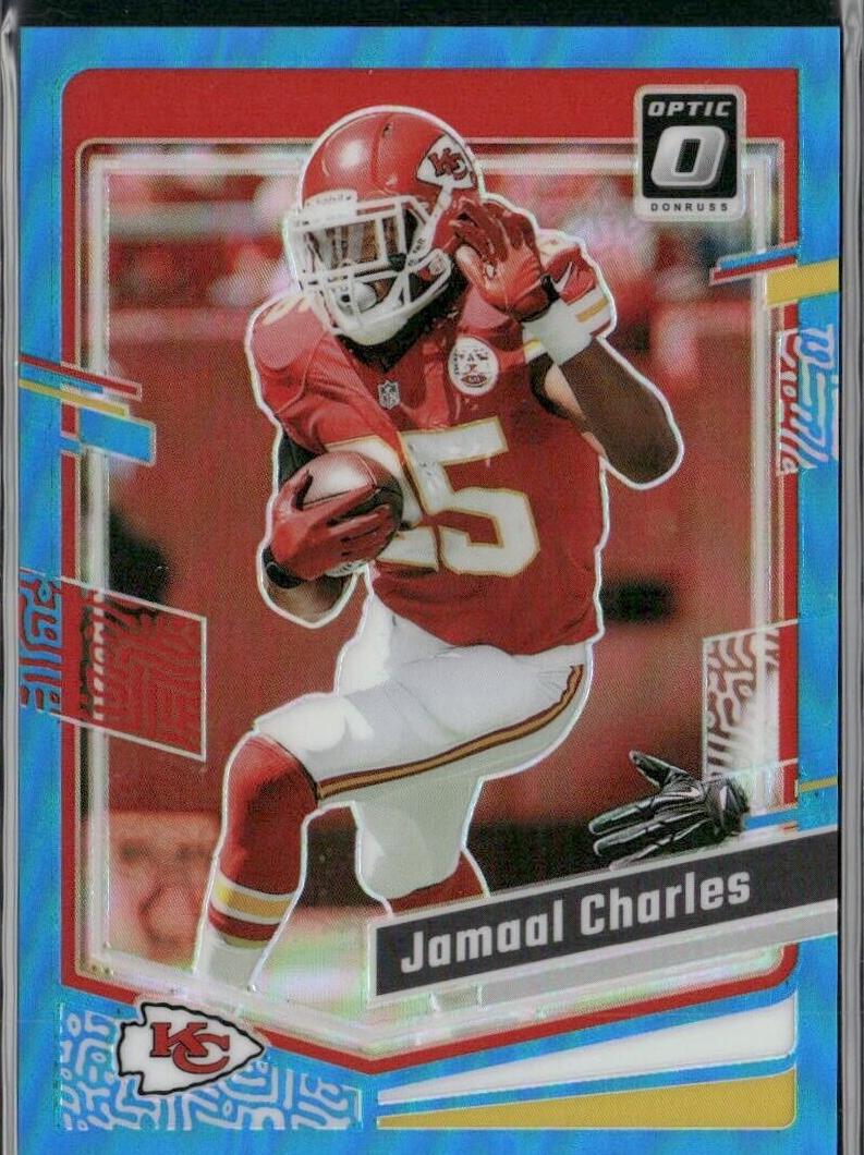 2023 Donruss Optic Football Aqua Jamaal Charles #91