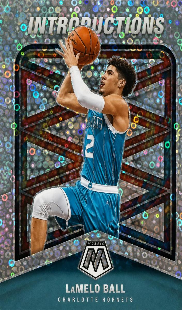 2020 Panini Mosaic Basketball Mosaic LaMelo Ball #5 PSA 8