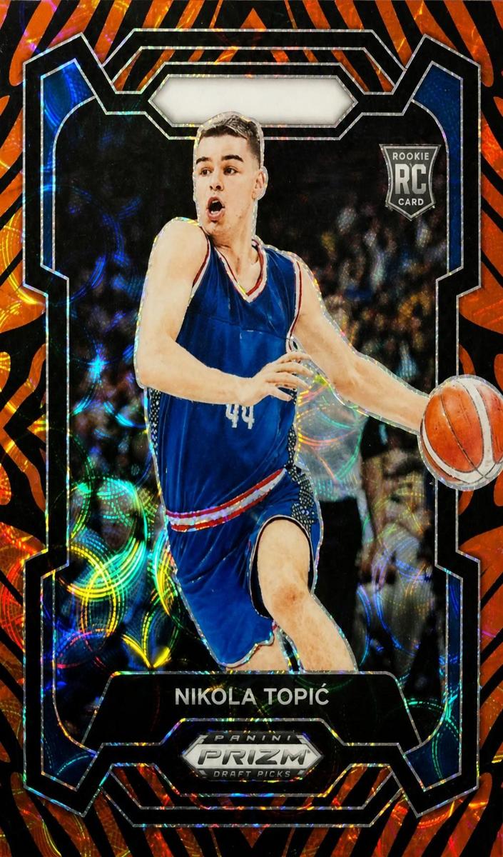 2024 Panini Prizm Draft Picks Basketball Tiger Stripe Nikola Topic #10