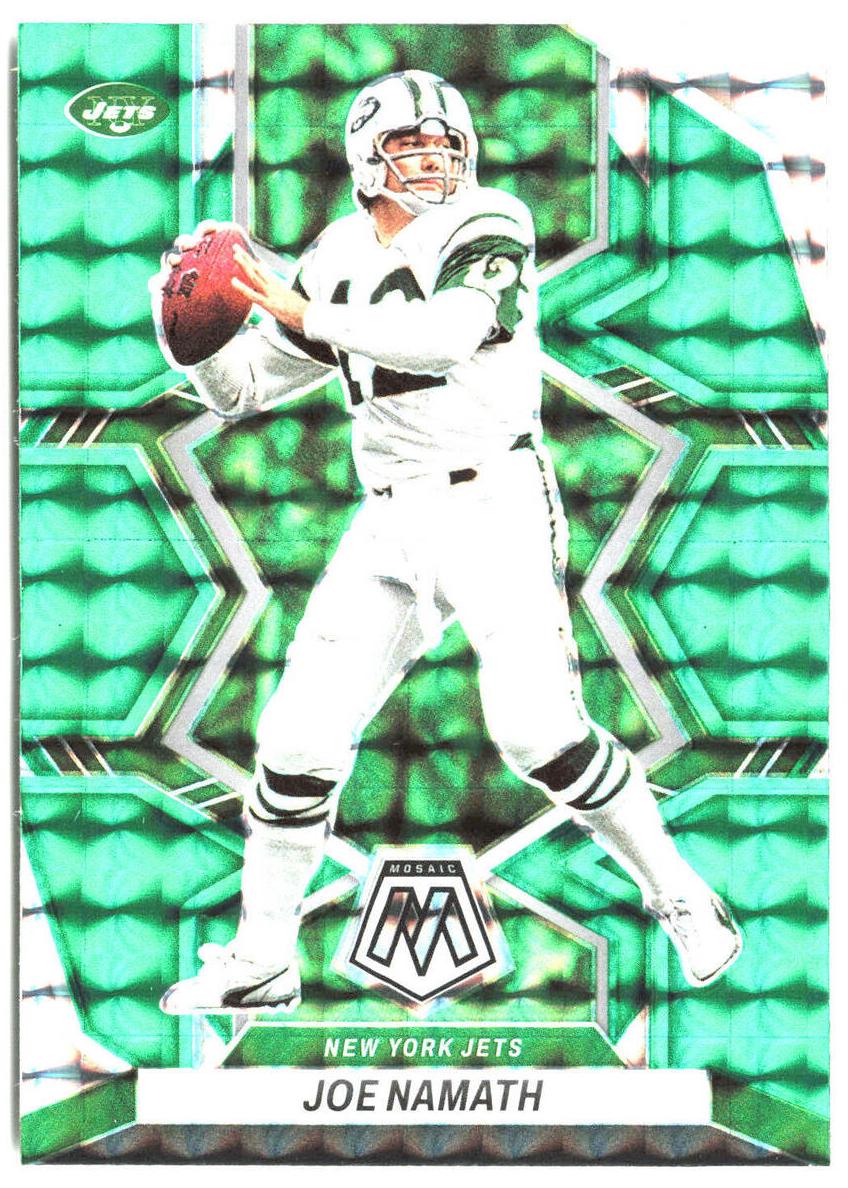 2022 Panini Mosaic Football Green Joe Namath #205