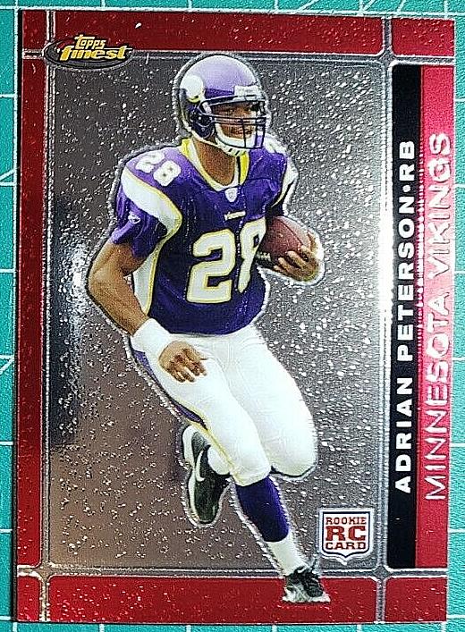 2007 Topps Finest Football Adrian Peterson #112