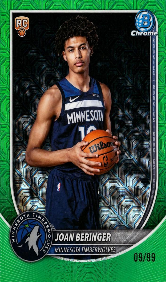 2025 Bowman Mega Box Basketball Green Mojo Refractor Joan Beringer #BCV-17