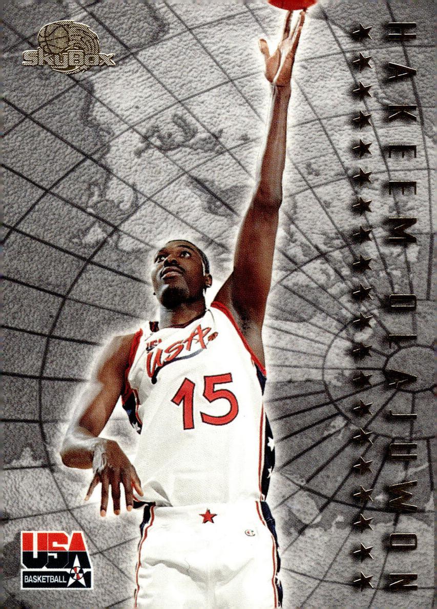 1995 Skybox Premium Basketball Hakeem Olajuwon #U6